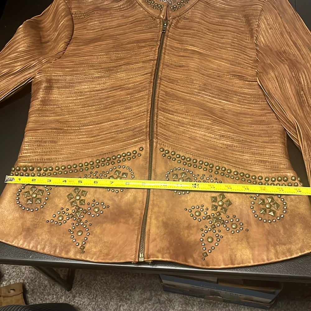 Double D Ranch Soft Leather Jacket. Size Large***READ - Picture 13 of 16